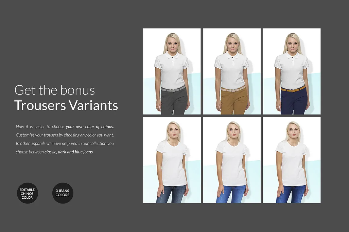 Women T-Shirt Mock-ups Set FREE DEMO