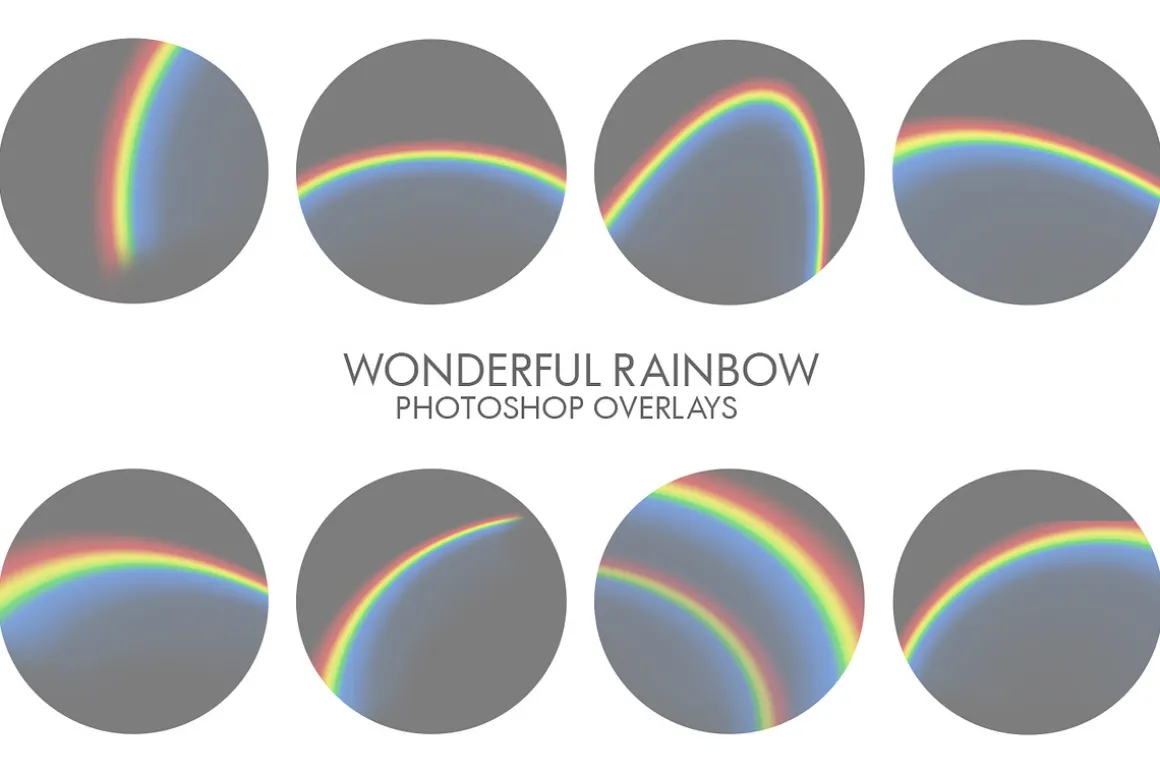 Wonderful Rainbow Overlays Photoshop