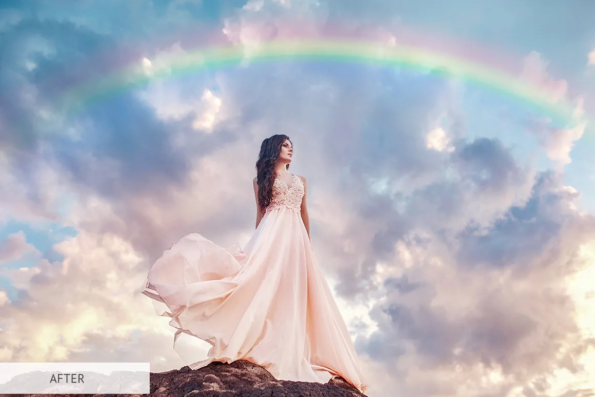 Wonderful Rainbow Overlays Photoshop