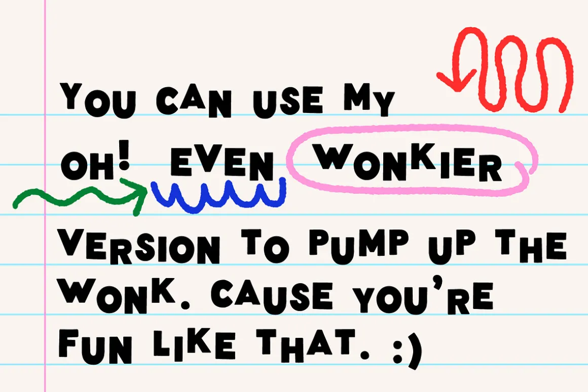 Wonky Font! A Clean & Blocky Font