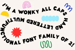 Wonky Font! A Clean & Blocky Font