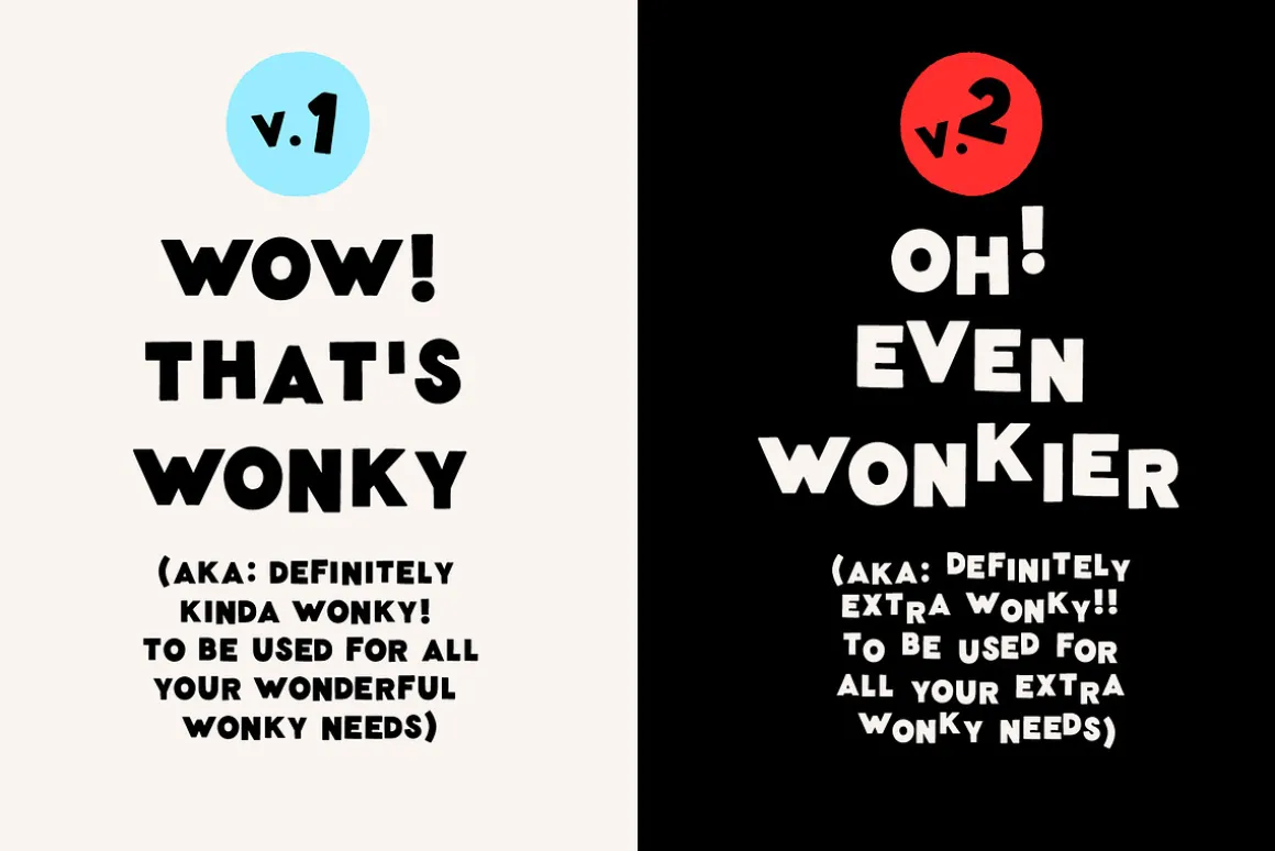 Wonky Font! A Clean & Blocky Font