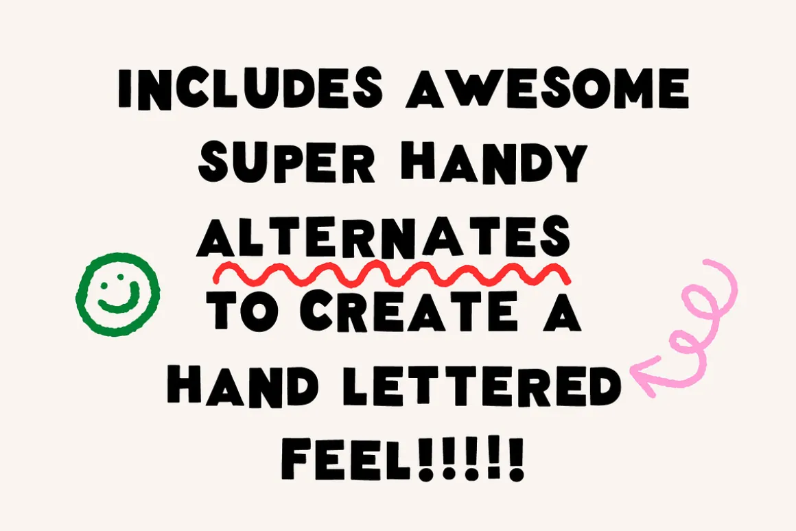Wonky Font! A Clean & Blocky Font