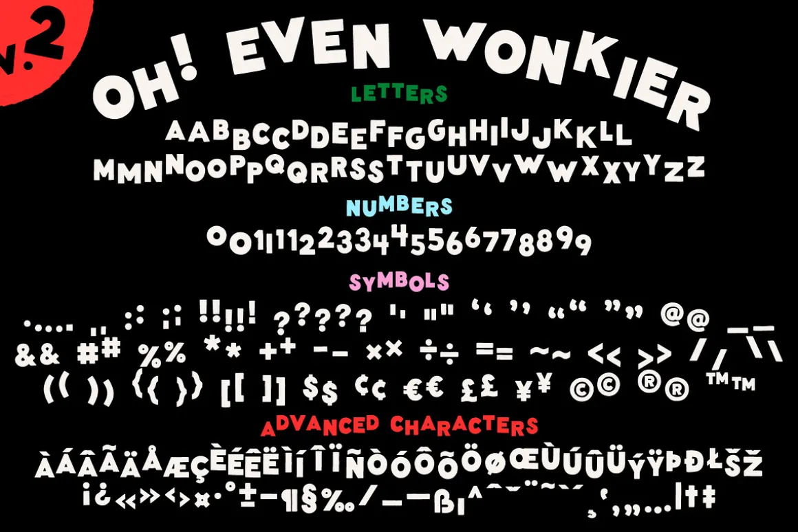 Wonky Font! A Clean & Blocky Font