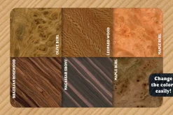 Wood Textures & Pyrography Effects