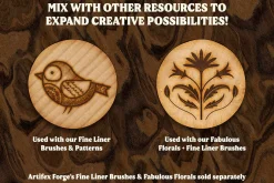Wood Textures & Pyrography Effects