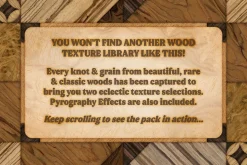 Wood Textures & Pyrography Effects