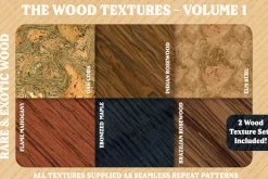 Wood Textures & Pyrography Effects