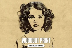 Woodcut Print Photo Effect