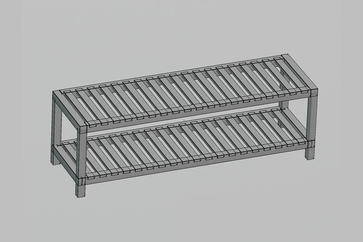 wooden shelf 01