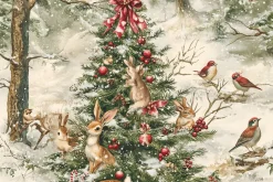 Woodland Creatures & Christmas Tree