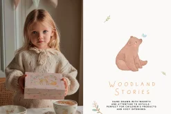 WOODLAND STORIES. Hand-drawn art
