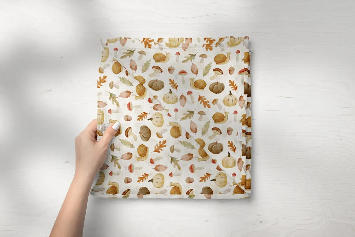 Woodland Watercolor Autumn Set
