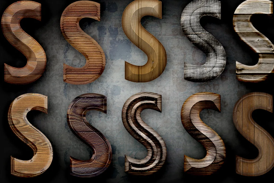 Wood Layer Styles For Photoshop
