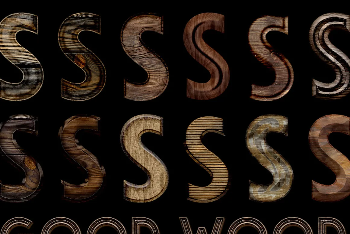Wood Layer Styles For Photoshop