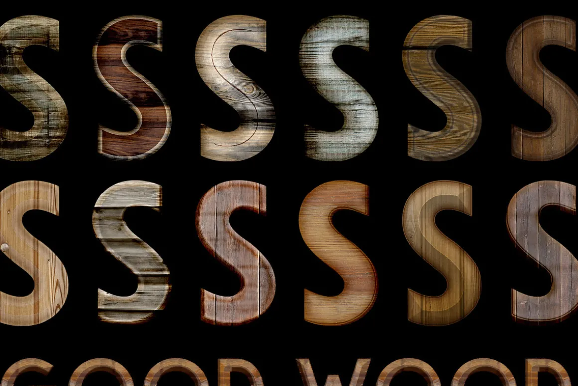 Wood Layer Styles For Photoshop