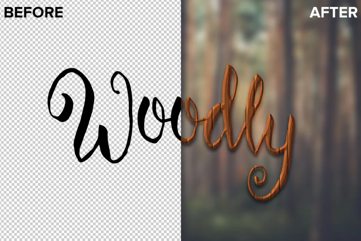 Wood Photoshop Layer Styles v3