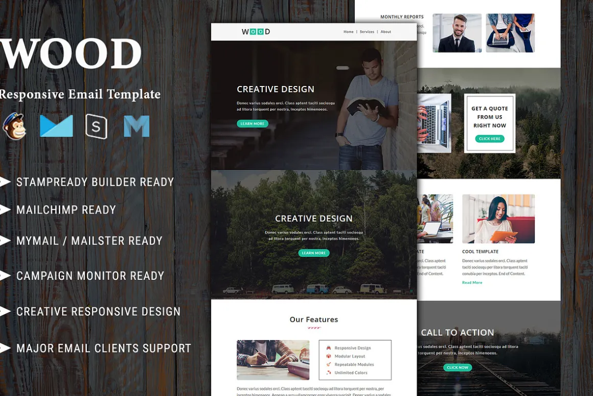 Wood - Responsive Email Template