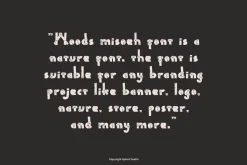 Woods Misoeh - Nature Font