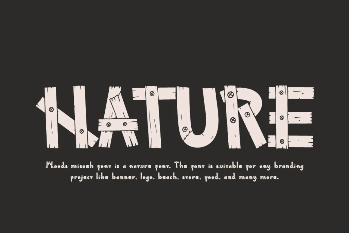 Woods Misoeh - Nature Font