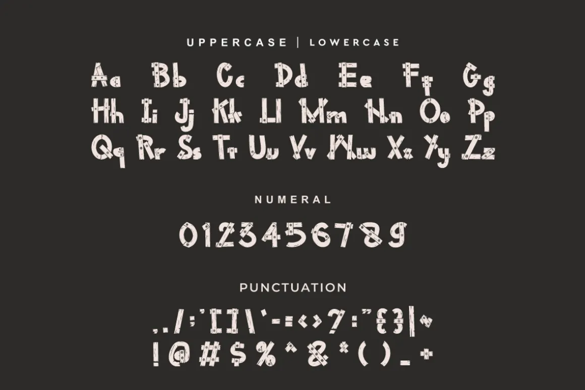 Woods Misoeh - Nature Font