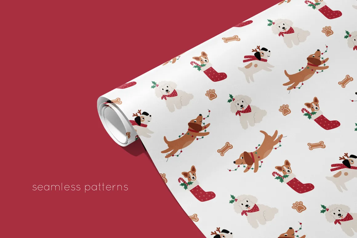 Woof. Christmas dogs