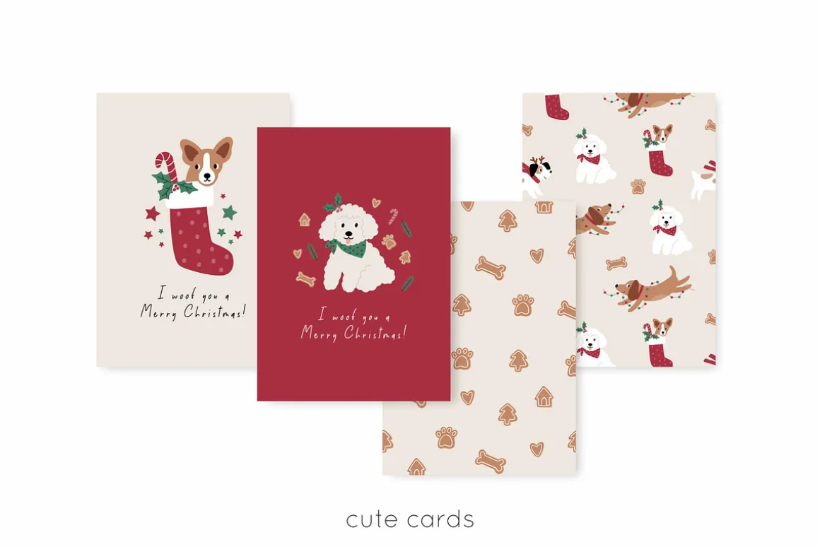 Woof. Christmas dogs