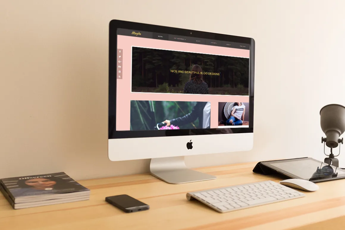 Wordpress Theme Feminine Blog Pink