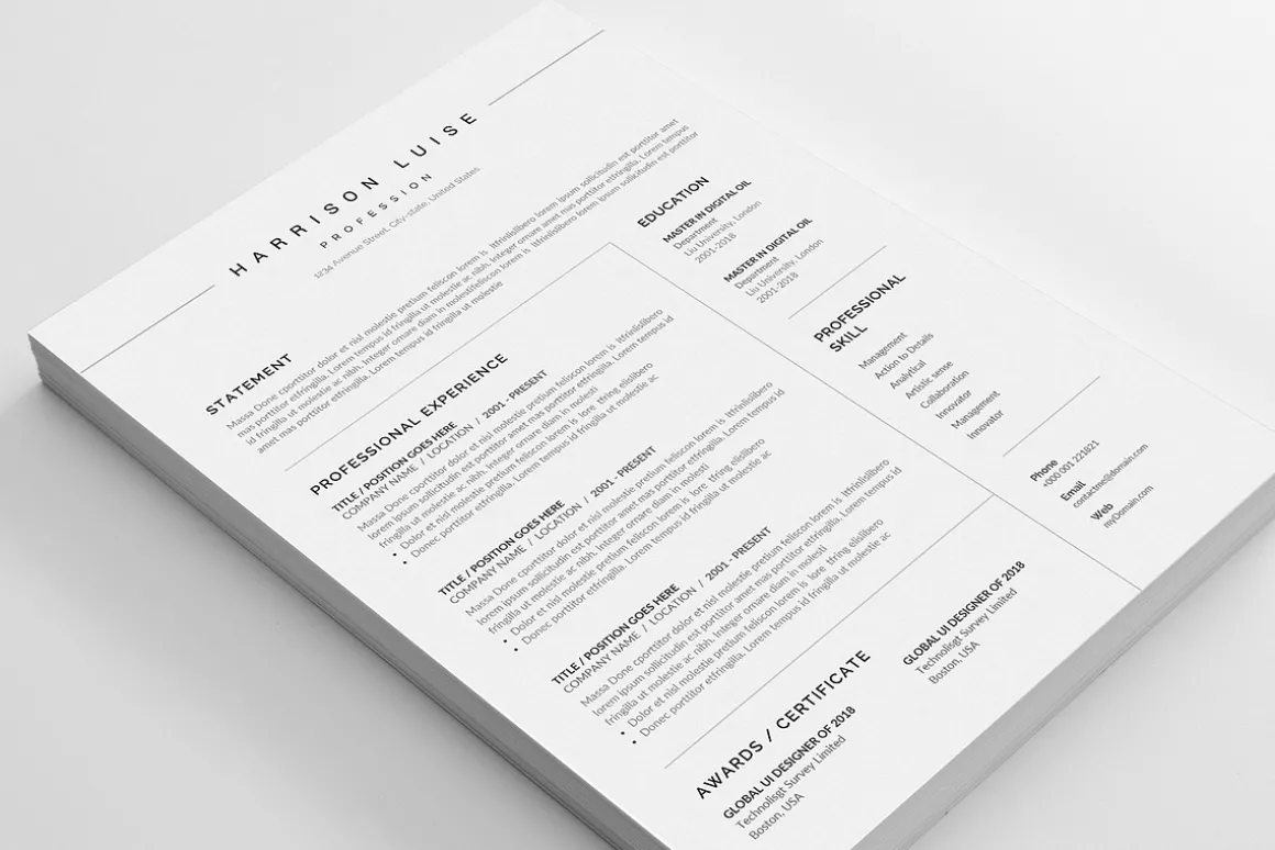 Word Resume