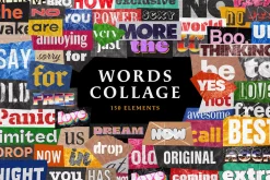Words Collage Elements