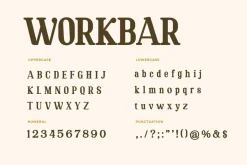 Workbar Serif Font