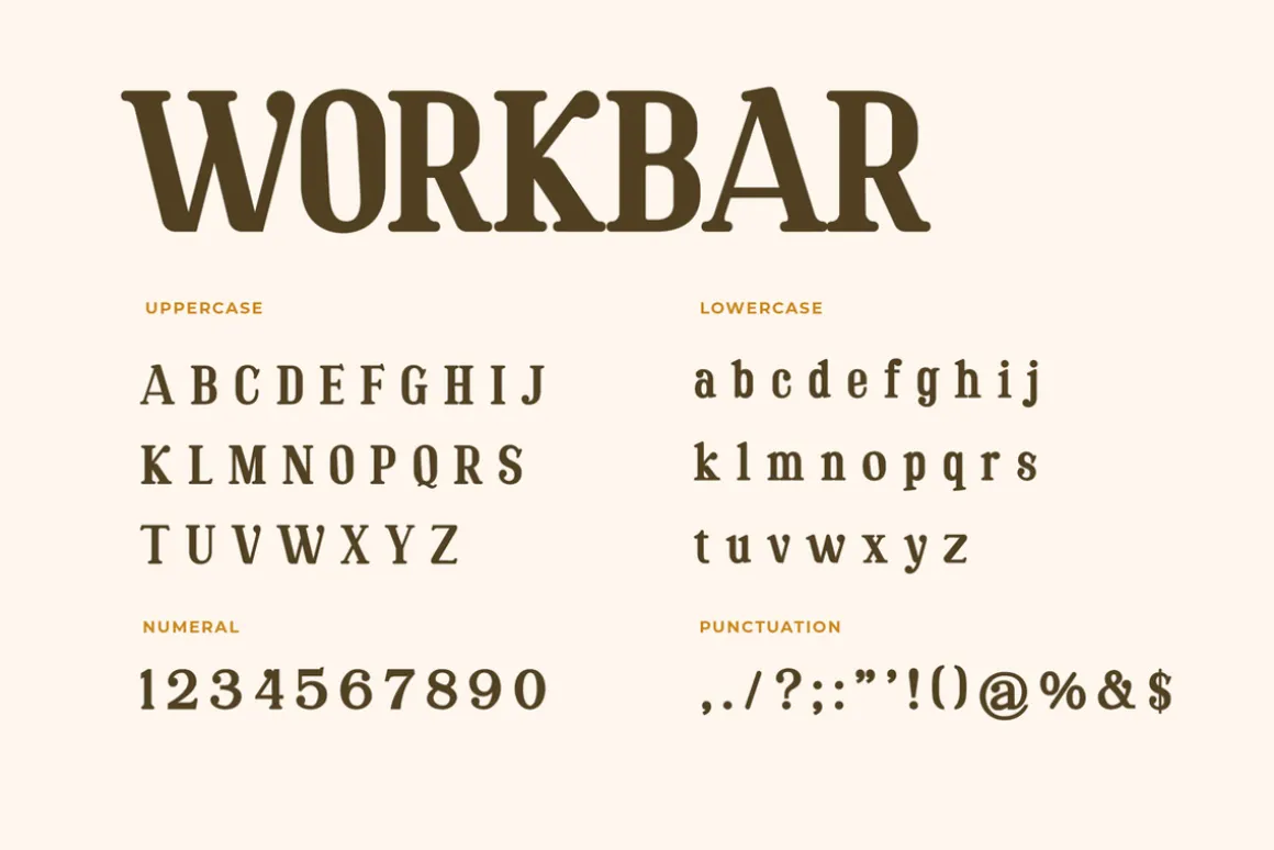 Workbar Serif Font