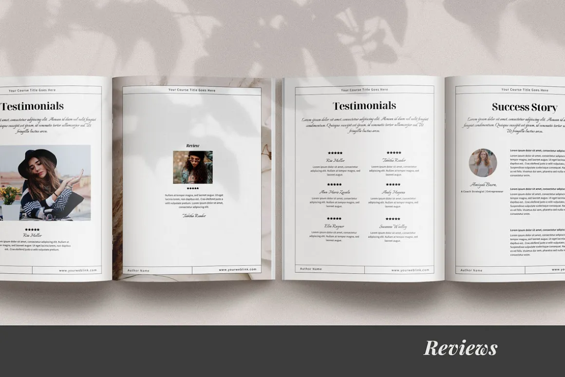 Workbook & Webinar Canva templates