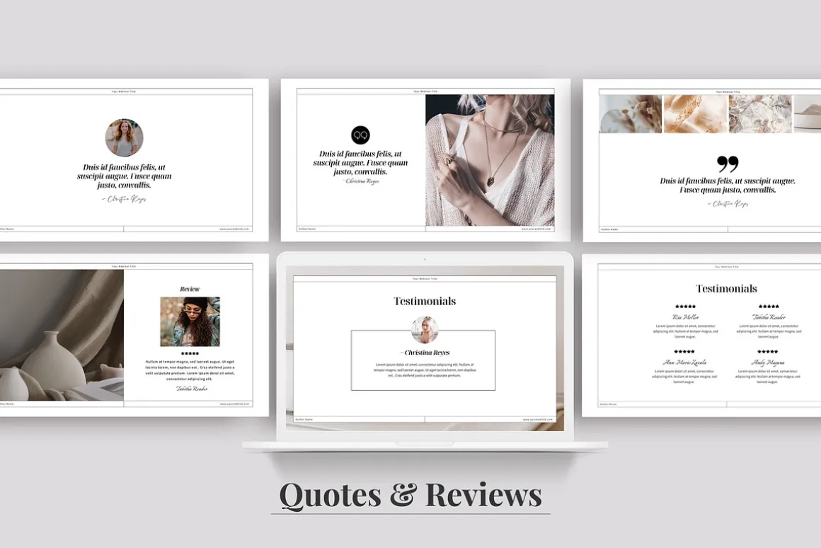 Workbook & Webinar Canva templates
