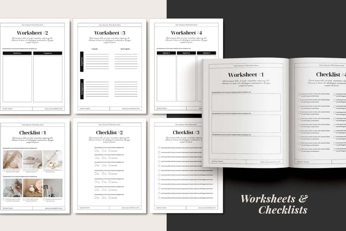 Workbook & Webinar Canva templates