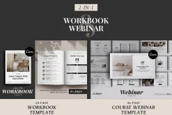 Workbook & Webinar Canva templates