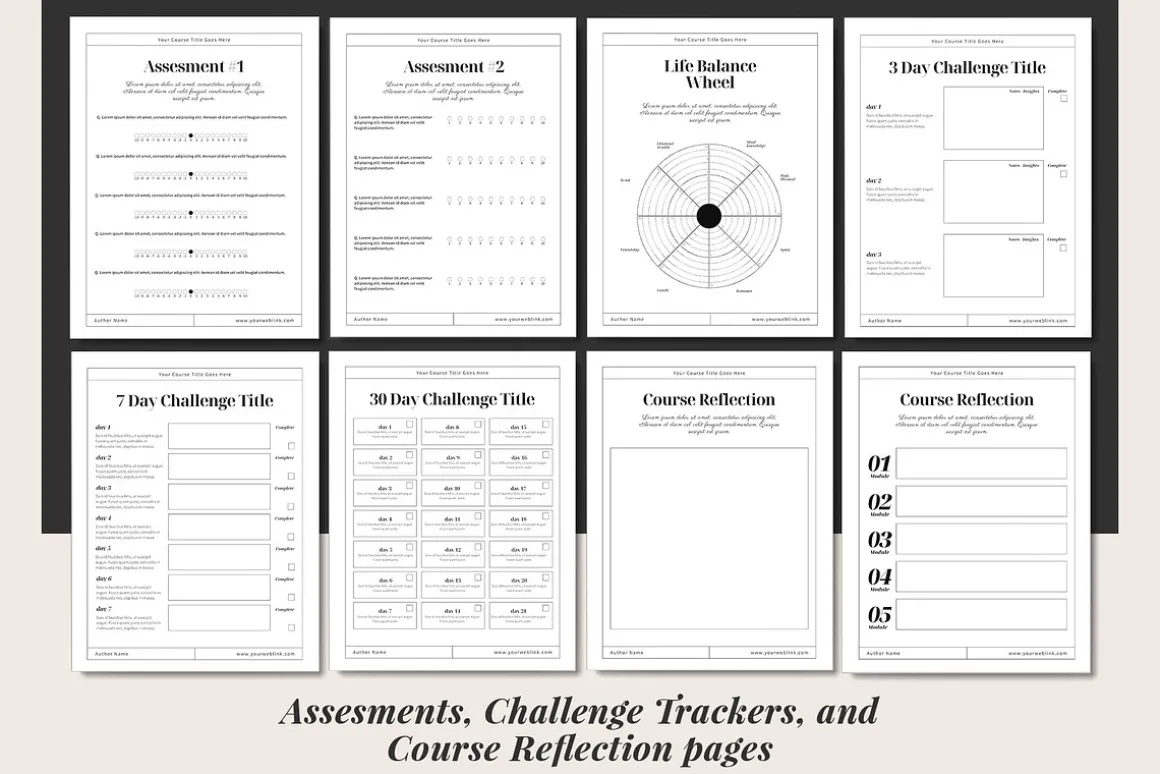 Workbook & Webinar Canva templates