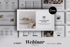Workbook & Webinar Canva templates