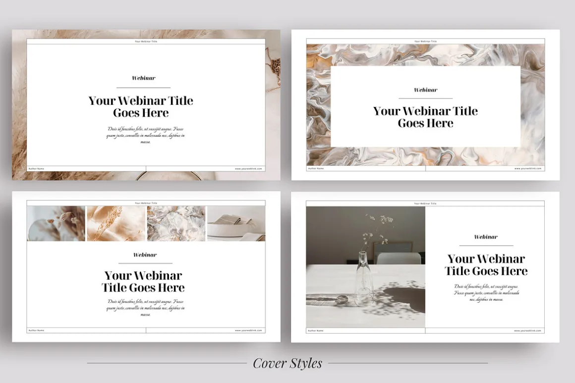 Workbook & Webinar Canva templates