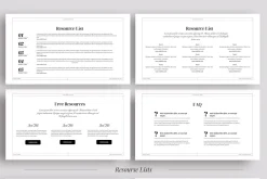 Workbook & Webinar Canva templates