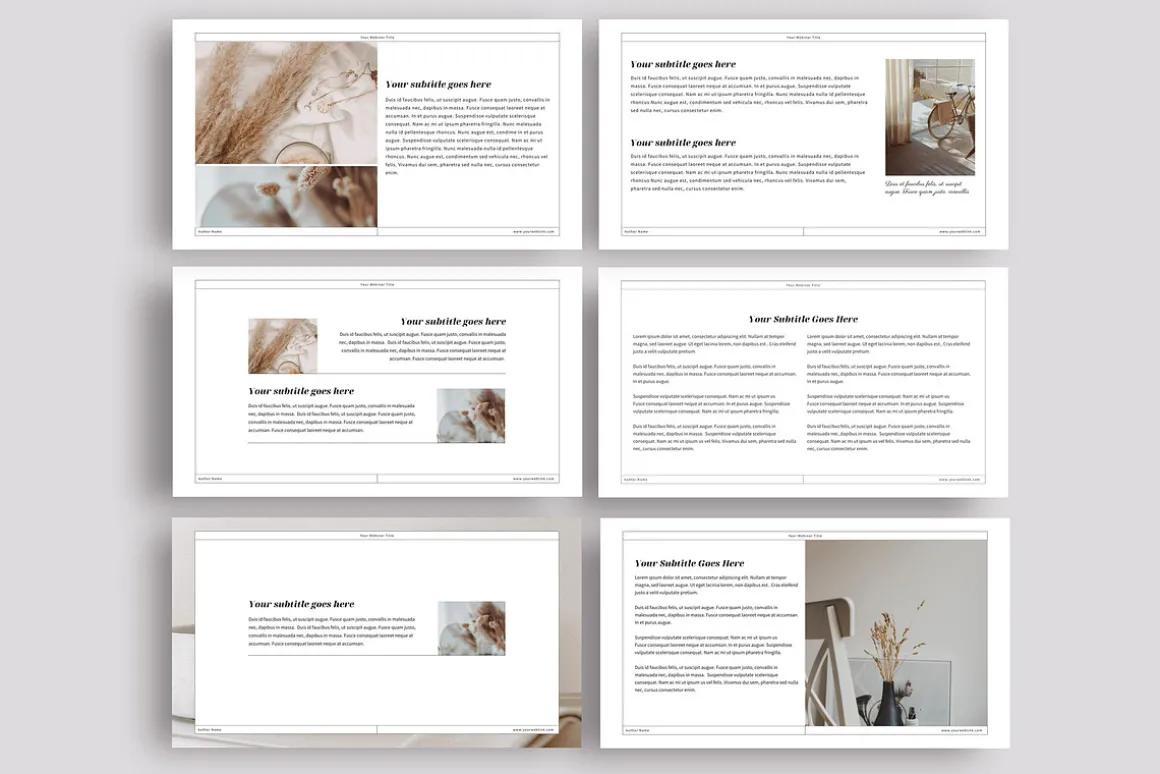 Workbook & Webinar Canva templates