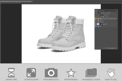 Work Boots Mockup Pair Of Rugged PSD