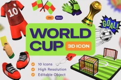 World Cup 3D Icon Pack