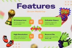 World Cup 3D Icon Pack