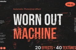 Worn-out Machine - Photoshop effect