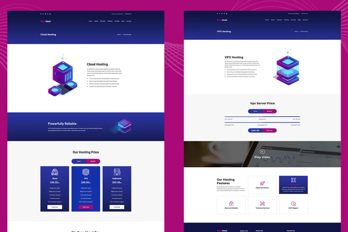 Wowhost-Web Hosting HTML Template