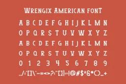 Wrengix American - Western Font
