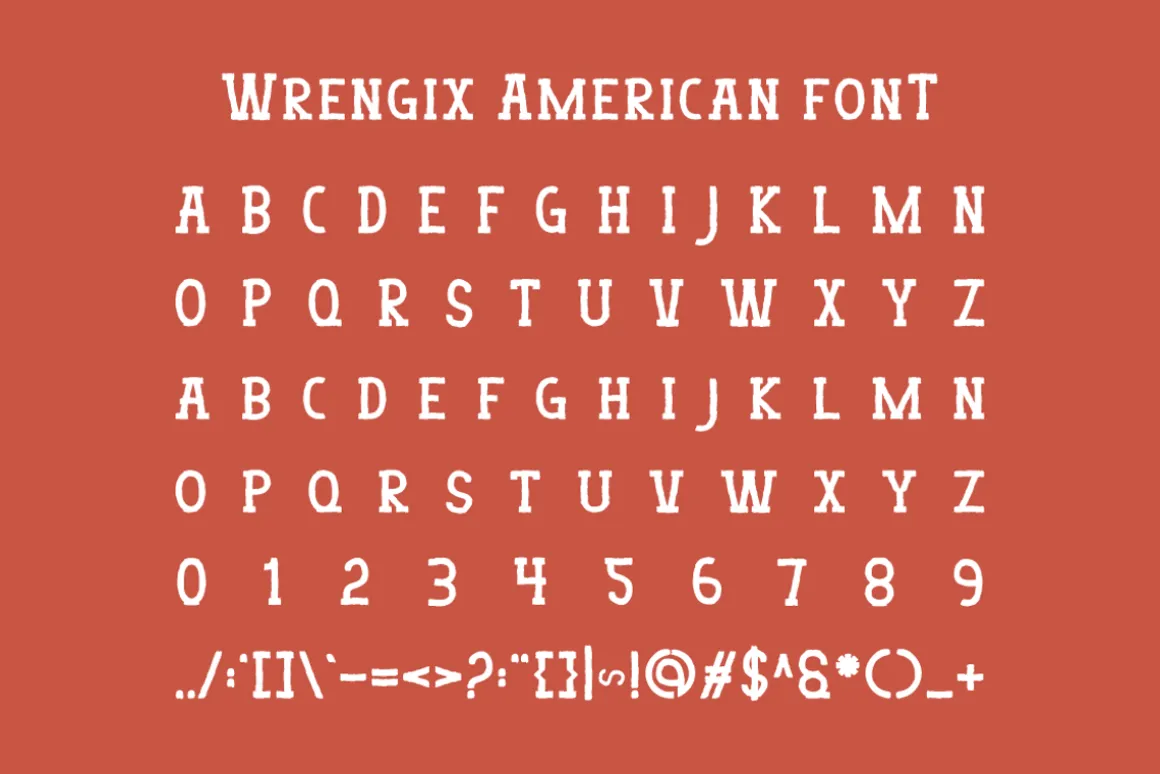 Wrengix American - Western Font