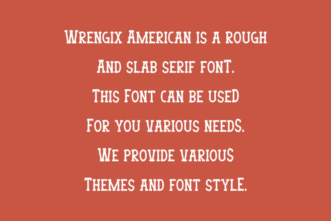 Wrengix American - Western Font