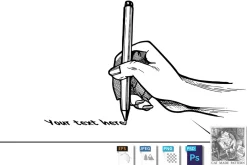 Writing or signing hand